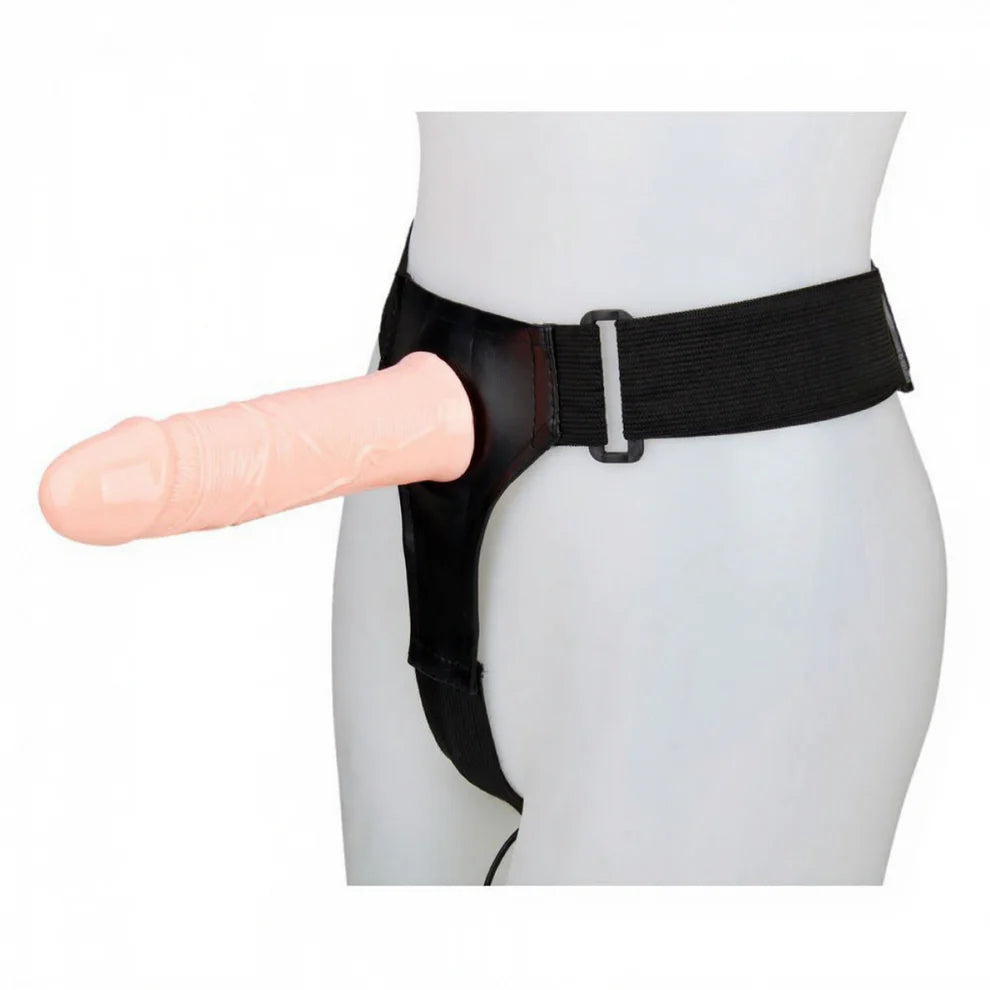 Solid Strap-On Vibrating Dildo