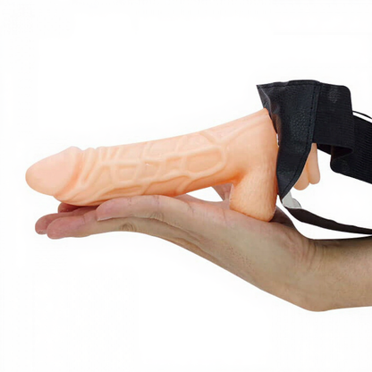 Solid Strap-On Vibrating Dildo