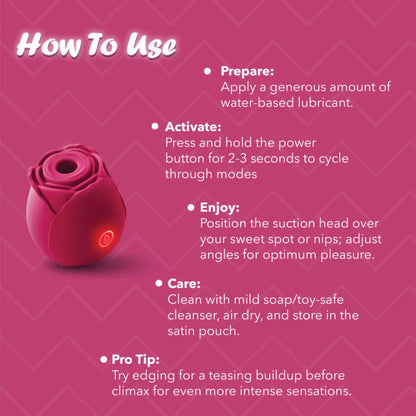 ROSE Suction Massager Buy Best Clitoral Vibrator in India | Ecstasia ROSE Suction Massager Buy Best Clitoral Vibrator in India | Ecstasia