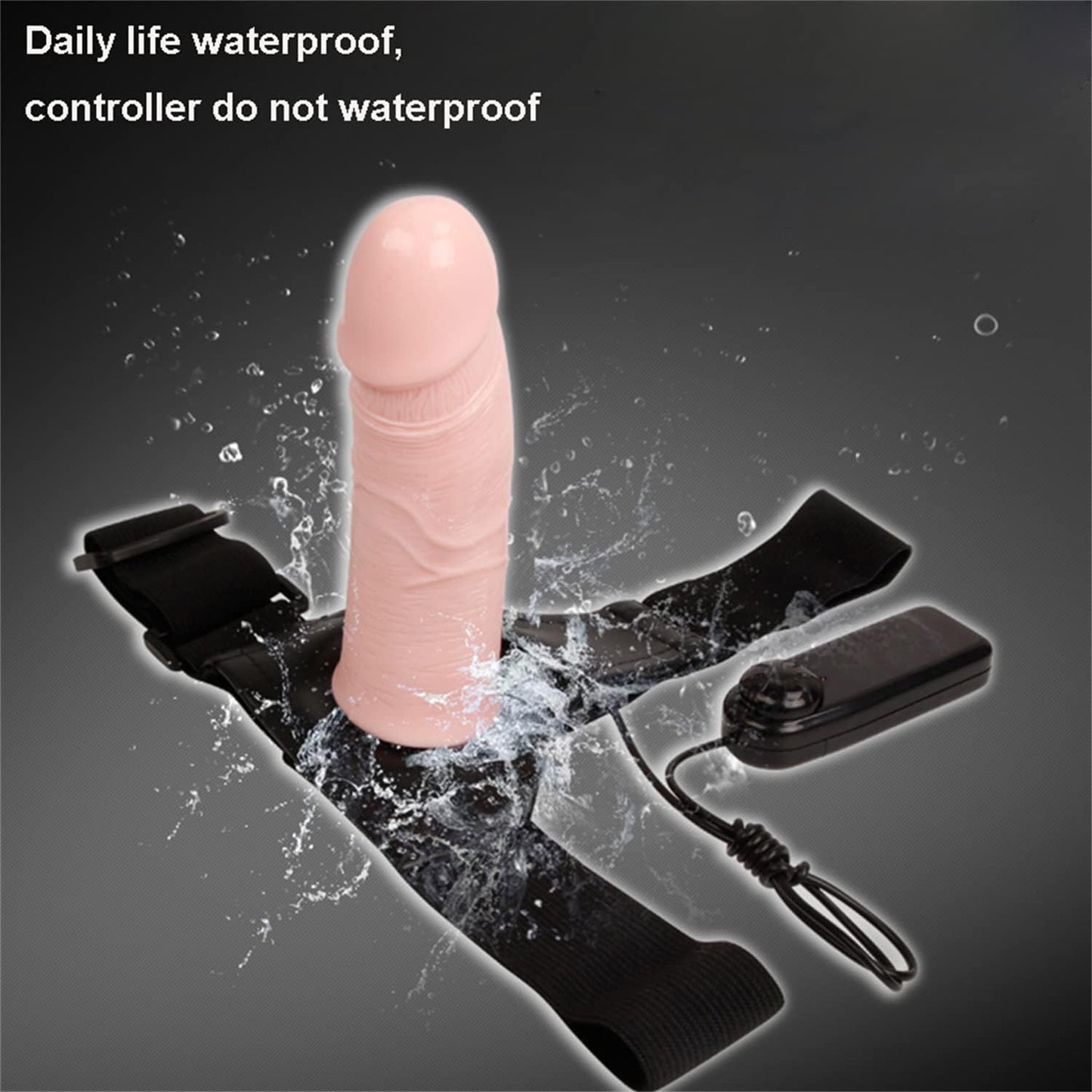 Solid Strap-On Vibrating Dildo
