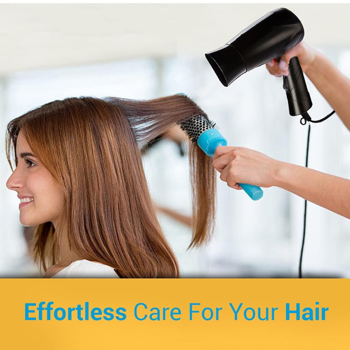 NHP 8100 Silky Shine 1200 W Hot and Cold Foldable Hair Dryer (Black)