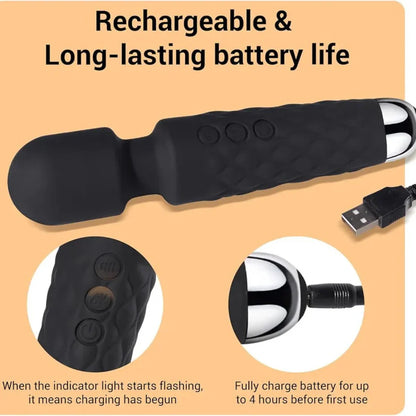 Rechargeable Personal Wand Full Body Massager