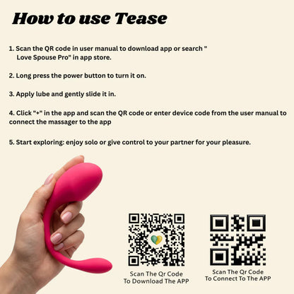 Tease  Buy Best App Controlled Vibrator for Women | Ecstasia