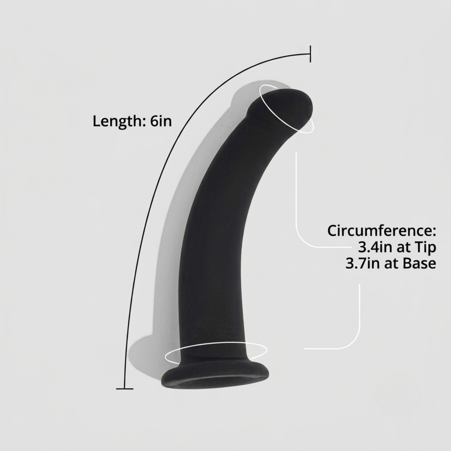 FlexiCurve Silicone Dildo