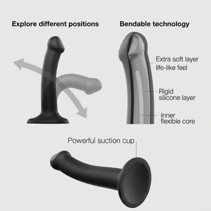 FlexiCurve Silicone Dildo