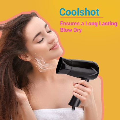 NHP 8100 Silky Shine 1200 W Hot and Cold Foldable Hair Dryer (Black)