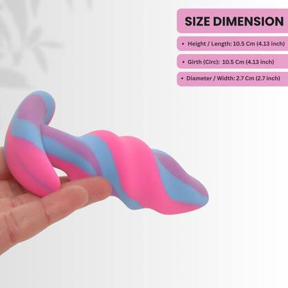 Unicorn Swirl Silicone Plug