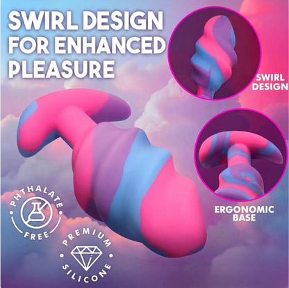 Unicorn Swirl Silicone Plug