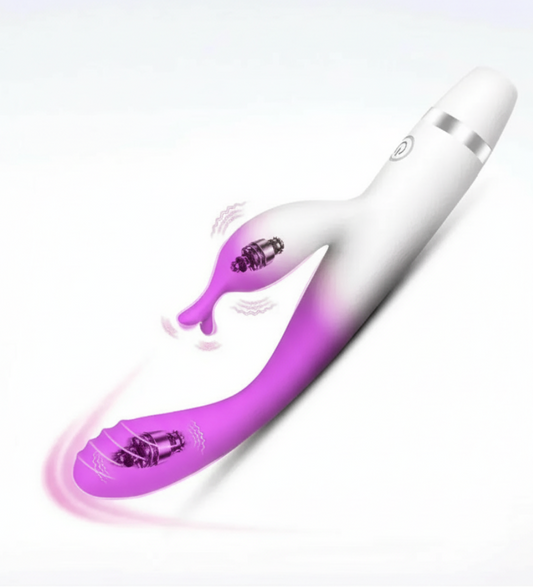 dual-vibration silicone massager